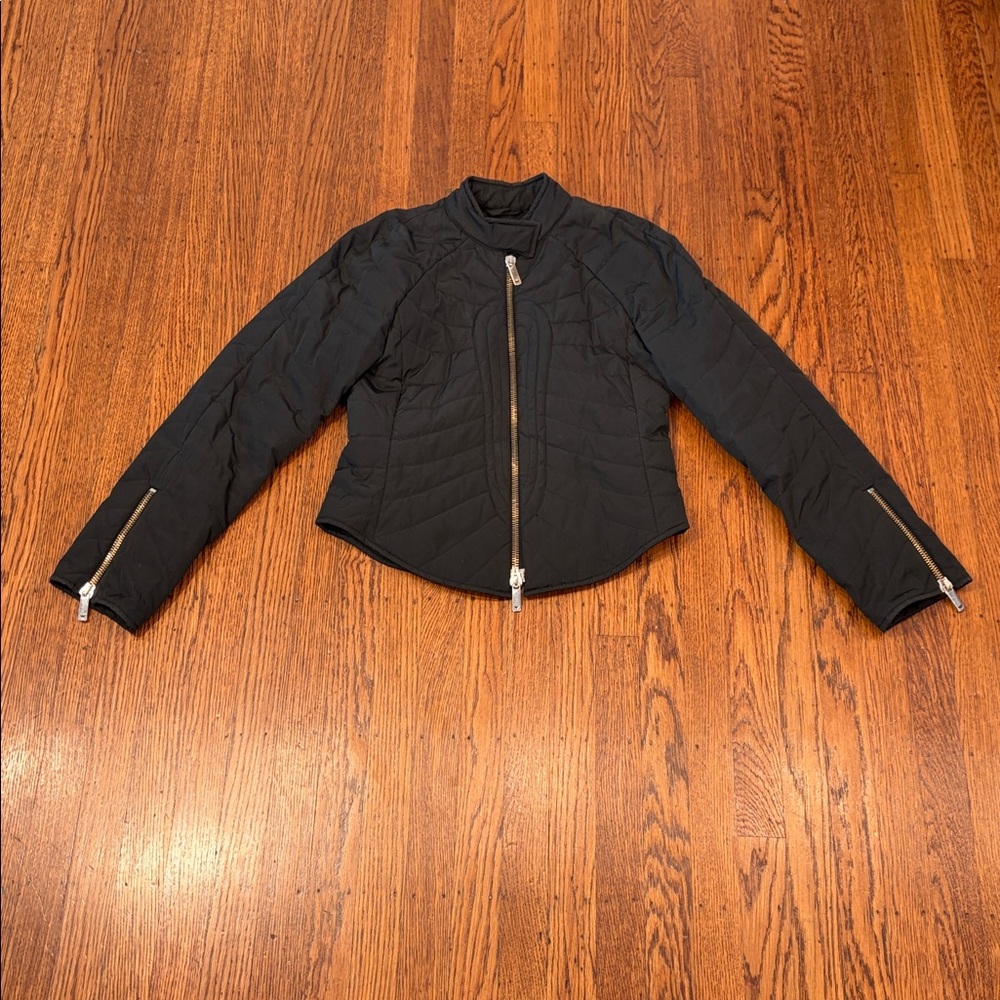 Vintage 90s Emporio Armani Cropped Padded Jacket - women's 8